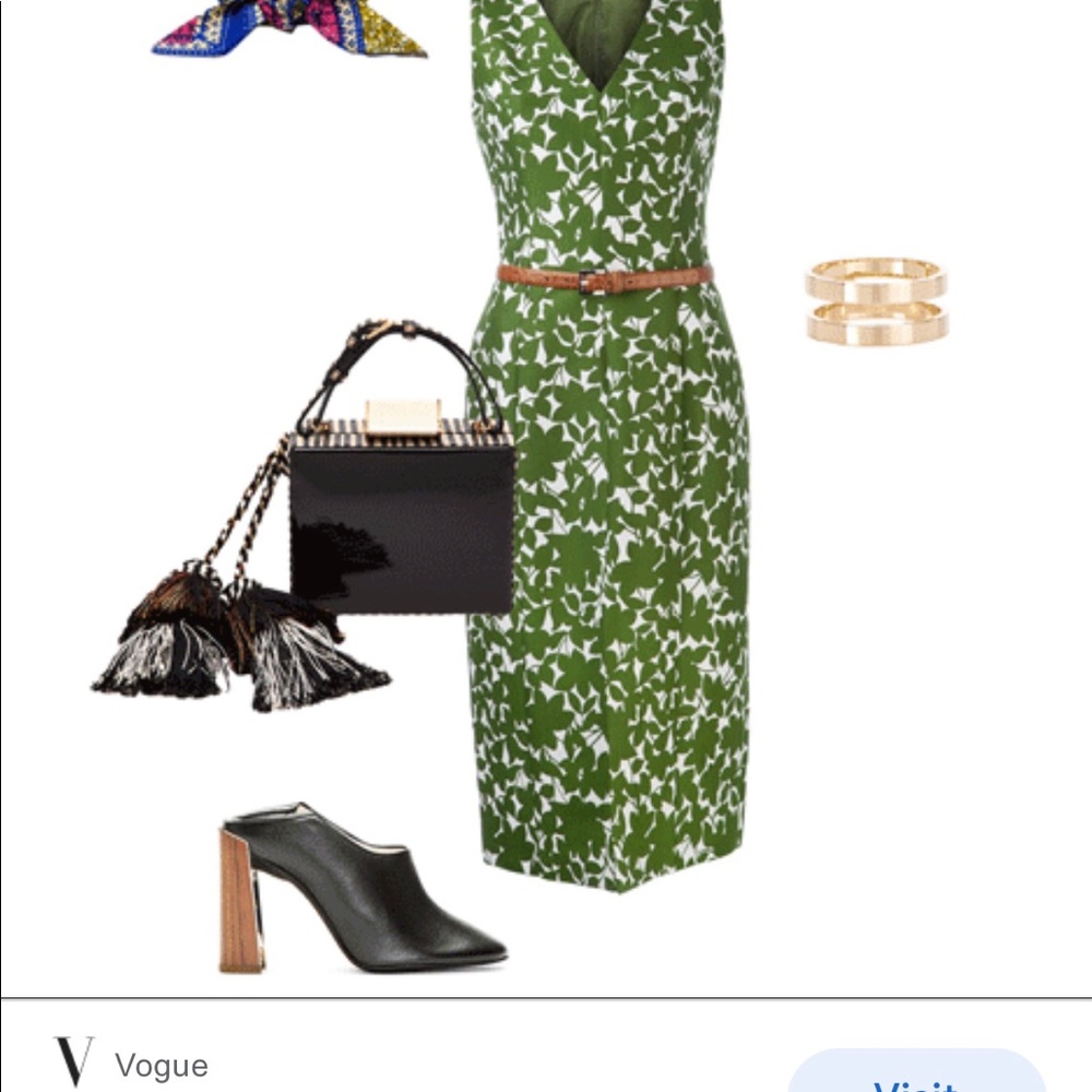AS SEEN IN VOGUE- Michael Kors COLLECTION- floral sheath dress FANTASTIC DEAL😀